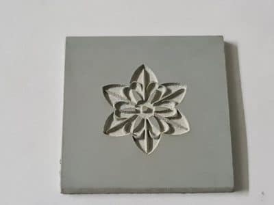 AMC Rubber Textures - Floral 3 - 3cm x 3cm