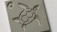 AMC Rubber Textures - Sea Turtle - 2cm x 2cm
