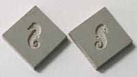 AMC Rubber Textures - Seahorse Ring Topper - 1.5cm x 1.5cm LF