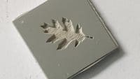 AMC Rubber Textures - Leaf 1 Ring Topper - 1.5cm x 1.5cm