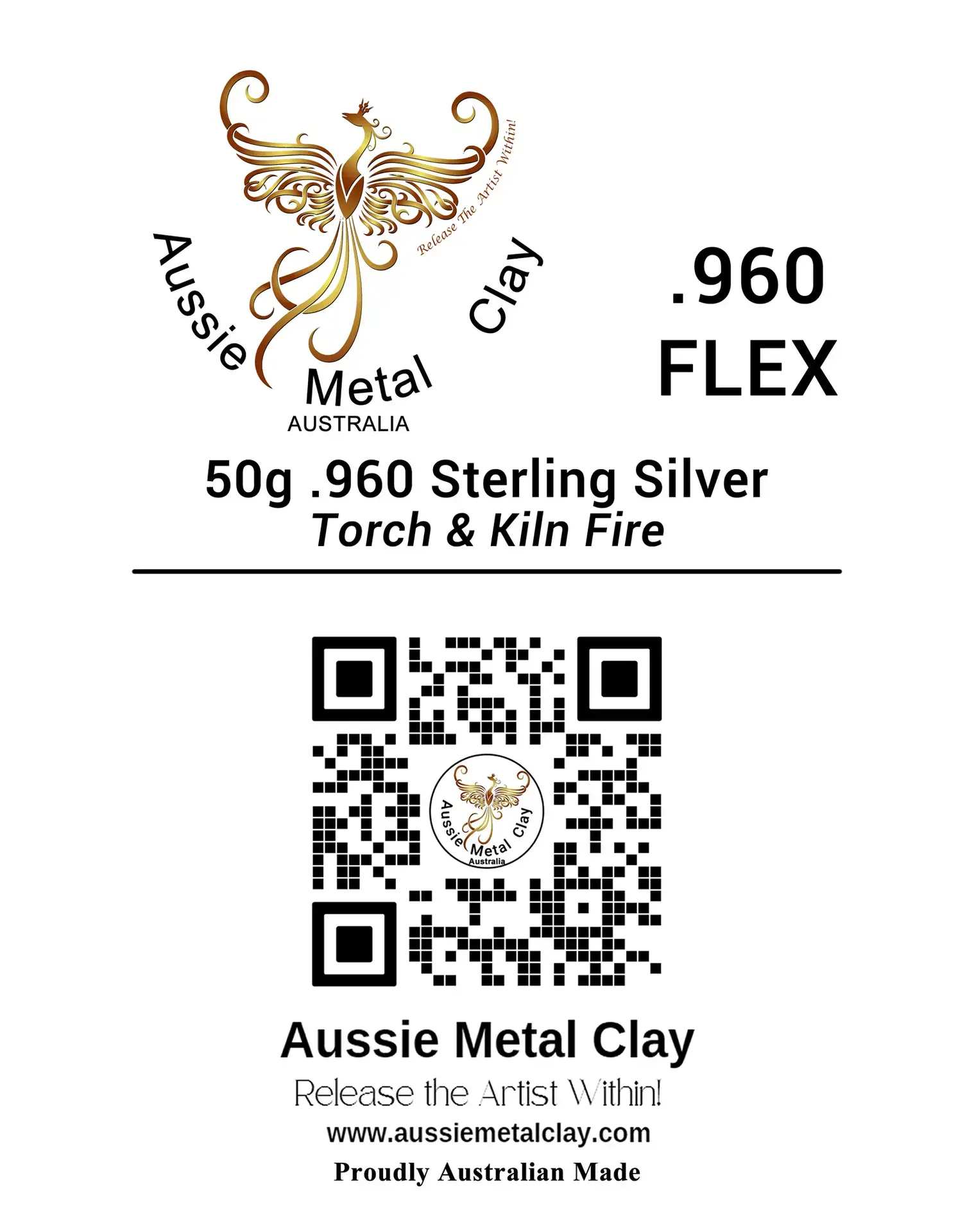 USA STOCK ONLY ~ AMC .960 Silver Flex ~ Torch & Kiln Clay